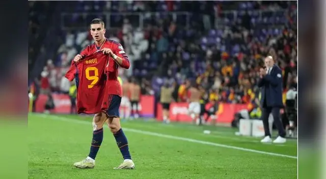 Ferran Torres le dedicó el gol a Gavi, quien salió lesionado.