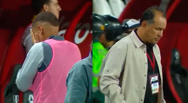 Paolo Guerrero y Juan Reynoso no quedaron contentos con el gol de Venezuela.