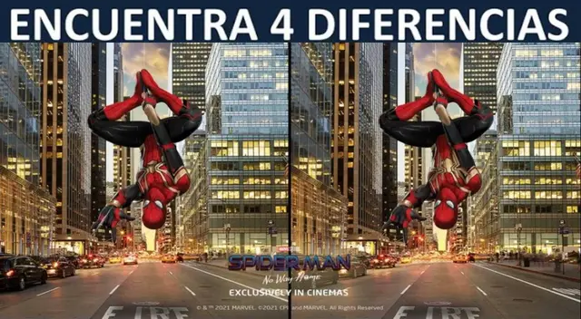 Busca en 5 segundos las 4 diferencias y triunfa