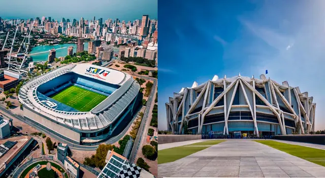 La fachada del estadio Alejandro Villanueva luciría de la siguiente forma, según IA. La fachada del estadio Alejandro Villanueva luciría de la siguiente forma, según IA.