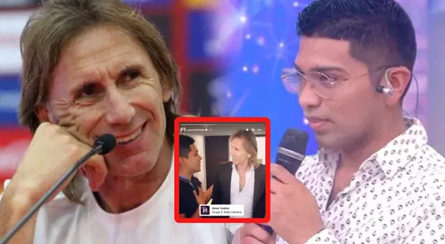 El popular cantante del Grupo 5 le decido uno de sus temas a Ricardo Gareca.