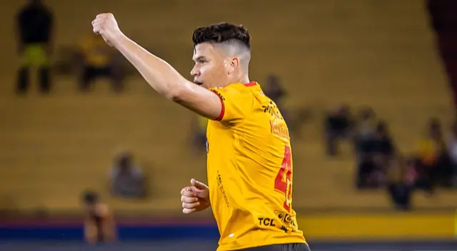 Carlos Rodríguez celebra su gol ante Guayaquil City. Carlos Rodríguez celebra su gol ante Guayaquil City.