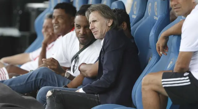 Ricardo Gareca se encontró con Jefferson Farfán.