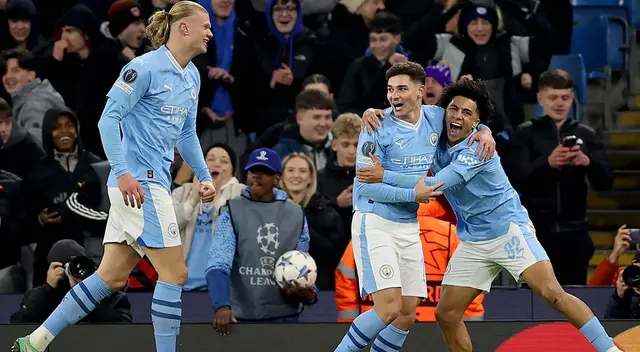 Manchester City vs Leipzig jugaron en el Etihad Stadium.