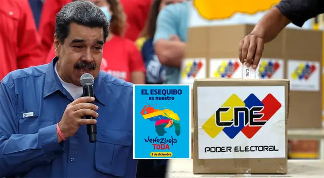 El régimen de Maduro promueve el referéndum sobre el Esequibo. El régimen de Maduro promueve el referéndum sobre el Esequibo.
