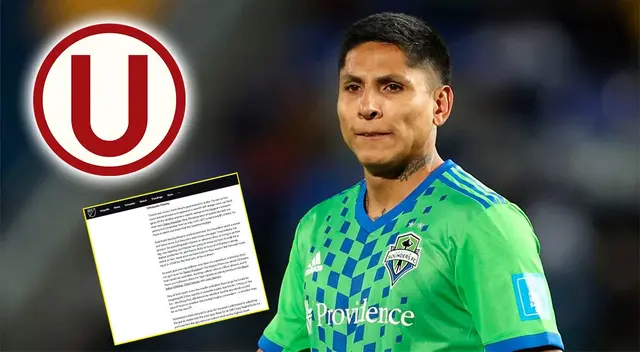 Seattle Sounders dio su postura sobre eventual salida de Raúl Ruidíaz a Universitario