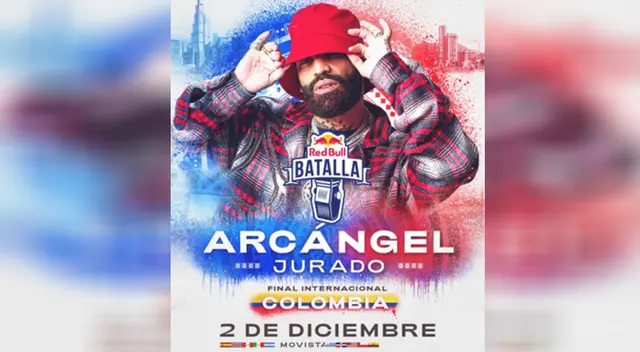 El trapero Arcángel formará parte del jurado de la Final Internacional de Red Bull Batalla 2023