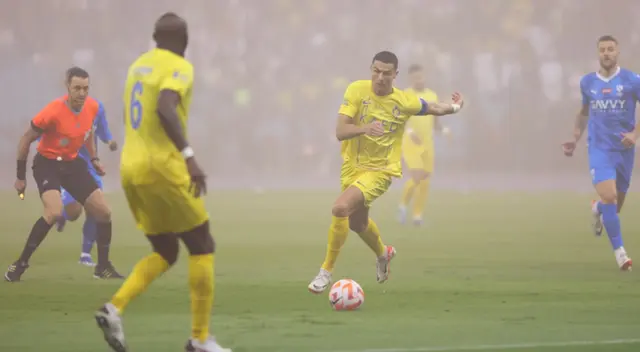 Cristiano Ronaldo fue titular con Al Nassr ante Al Hilal.