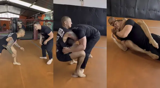 Jonathan Maicelo y Mark Vito se pelean: deportistas se midieron en las artes marciales.