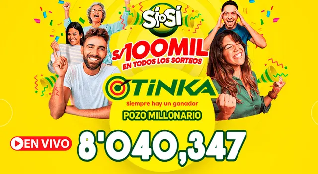 Conoce los resultados del sorteo de La Tinka de este 3 de diciembre de 2023. Conoce los resultados del sorteo de La Tinka de este 3 de diciembre de 2023.