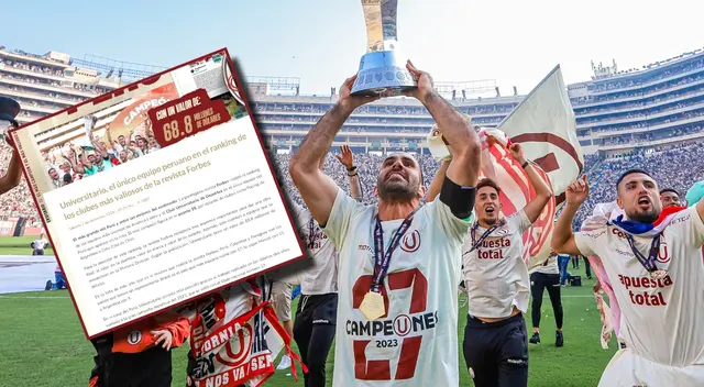 Universitario está entre los equipos más valiosos de América Latina 2023. Universitario está entre los equipos más valiosos de América Latina 2023.