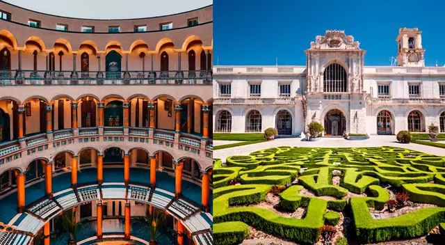 El frontis de la universidad tendría un estilo clásico y un jardín en forma de laberinto.