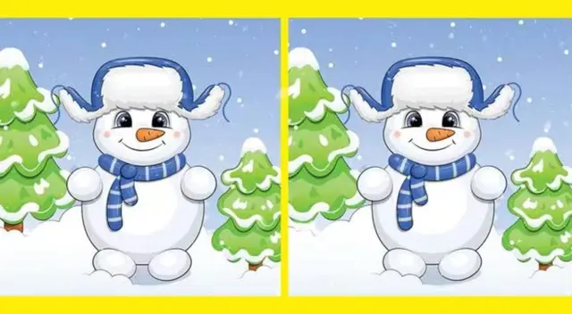 Encuentra TODAS las diferencias entre los muñecos de nieve del RETO VISUAL. Encuentra TODAS las diferencias entre los muñecos de nieve del RETO VISUAL.