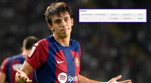 El joven peruano apostó 1000 soles y logró llevarse 12 mil soles en minutos gracias a confiar en el Barcelona.