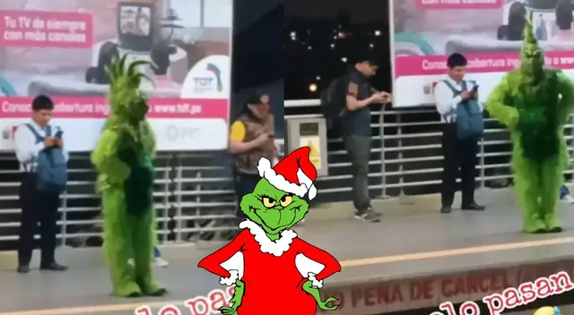 El Grinch aparece en VMT y usuarios los 'trolean' en TikTok