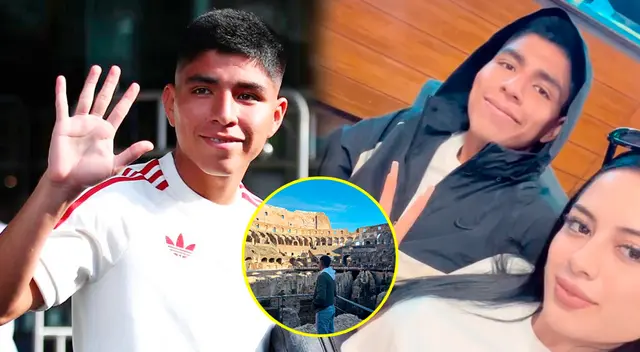 El jugador de Universitario sigue disfrutando de sus vacaciones y viajó con su pareja Cielo Berrios a Europa. El jugador de Universitario sigue disfrutando de sus vacaciones y viajó con su pareja Cielo Berrios a Europa.
