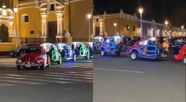 Miles de ciudadanos emocionados con la atracción del 'gusanito' en Trujillo