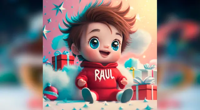 Raul, uno de los nombres más bonitos, en este diseño de IdeoGram.