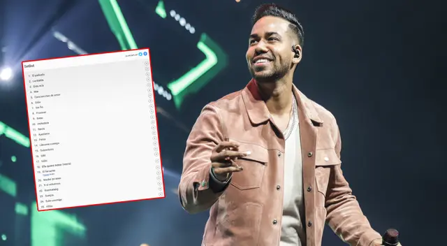 Conoce cuáles son las canciones que interpretará Romeo Santos en su concierto en Venezuela 2023.