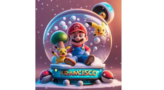 Descarga tu nombre temático de la Navidad con Mario Bros Descarga tu nombre temático de la Navidad con Mario Bros