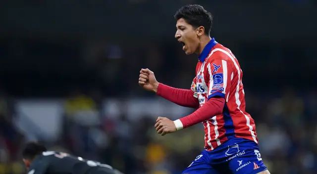 Ángel Zaldivar anotó los dos goles del América vs. Atlético San Luis. Ángel Zaldivar anotó los dos goles del América vs. Atlético San Luis.