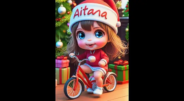 Descarga totalmente gratis el nombre de Yadira con diseño de Navidad 2023.