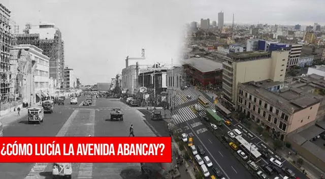 Revisa la imagen que muestra cómo lucía la avenida Abancay hace más de 50 años. Revisa la imagen que muestra cómo lucía la avenida Abancay hace más de 50 años.