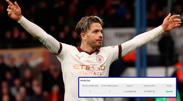 El joven peruano apostó todos sus ahorros por el Manchester City y ganó una enorme fortuna en 90 minutos.