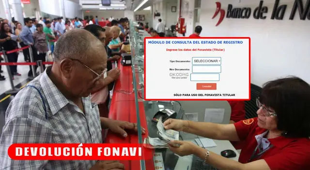 La devolución del FONAVI 2023 se realizará mediante el Banco de la Nación.