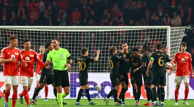 Real Madrid ganó 3-2 a Unión Berlín por la Champions League Real Madrid ganó 3-2 a Unión Berlín por la Champions League