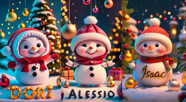Regala estos muñecos de nieve para celebrar la Navidad. Regala estos muñecos de nieve para celebrar la Navidad.