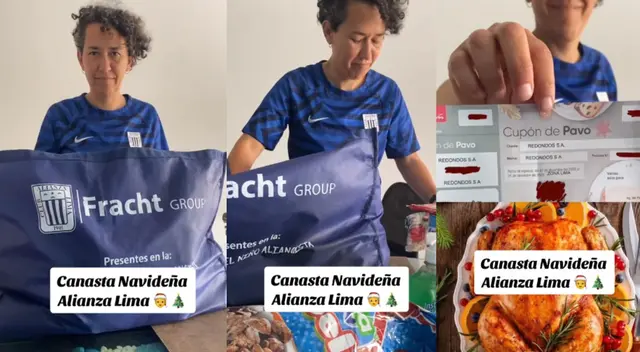 En redes sociales se viralizó la canasta navideña que entregó Alianza Lima.