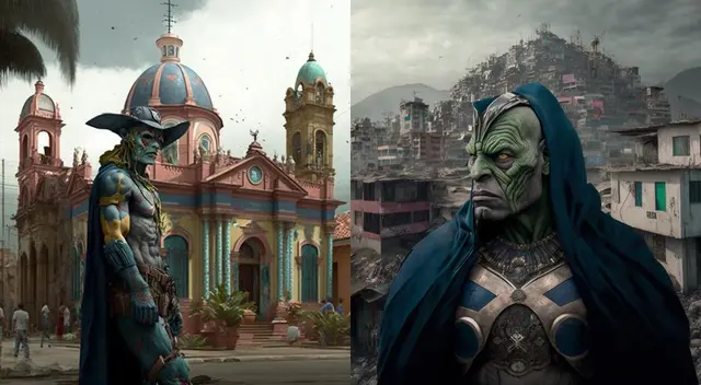 Los departamentos de Loreto y Lima imaginados como villanos.