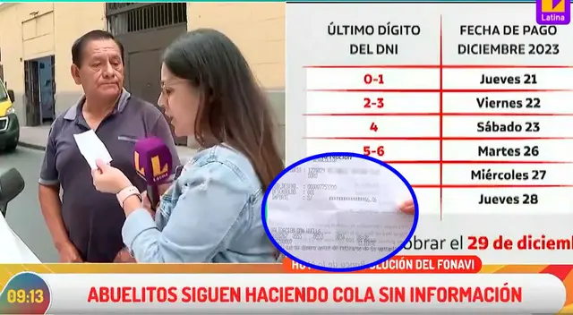 Un peruano denunció que recibió solo 46 soles tras 12 años de haber aportado al Fonavi.