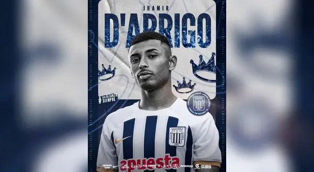 Jhamir D'Arrigo llega procedente de Melgar. Foto: Alianza Lima