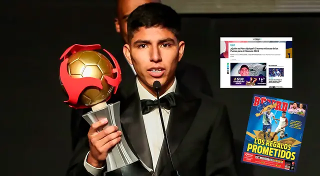 La reacción de la prensa mexicana sobre la llegada de Piero Quispe a Pumas
