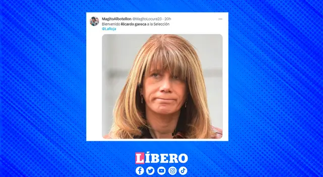 Gareca no pudo escaparse de las ocurrencias de los hinchas chilenos.