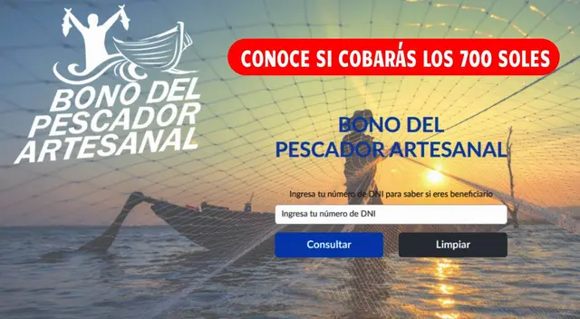 El gobierno de Dina Boluarte ya dio a conocer el padrón oficial del Bono Pescador Artesanal. El gobierno de Dina Boluarte ya dio a conocer el padrón oficial del Bono Pescador Artesanal.