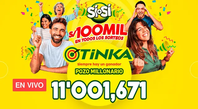 Conoce el horario del sorteo de La Tinka de este domingo 31 de diciembre. Conoce el horario del sorteo de La Tinka de este domingo 31 de diciembre.