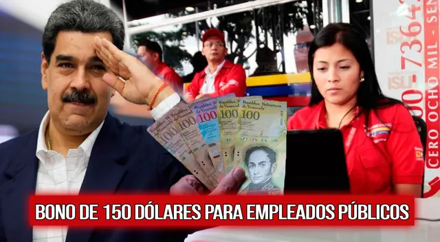 Conoce cómo cobrar el Bono de 150 dólares para trabajadores públicos en Venezuela.