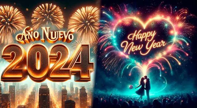 Revisa las mejores imágenes para celebrar el Año Nuevo 2024.