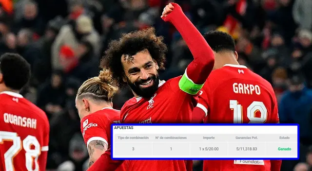 Un apostador peruano ganó 11 mil soles por jugar con el Liverpool en Premier League.
