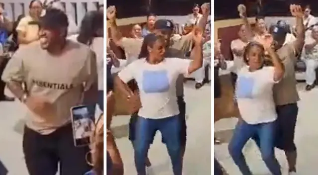 Jefferson Farfán bailó con su madre. Jefferson Farfán bailó con su madre.