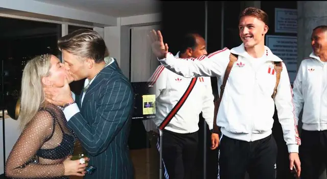 Oliver Sonne disfruto del Año Nuevo en compañía de su pareja, familiares y amigos.