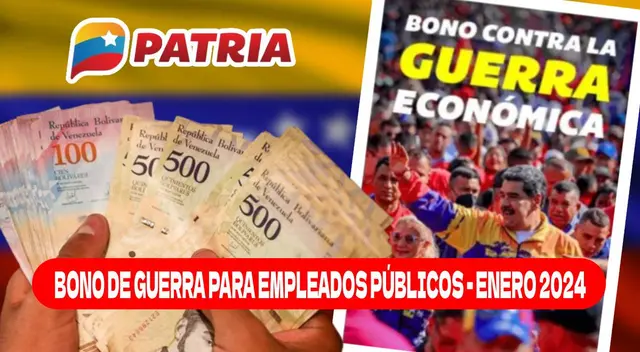 El Bono de Guerra Económica llegará al Sistema Patria los próximos días de enero 2024. El Bono de Guerra Económica llegará al Sistema Patria los próximos días de enero 2024.