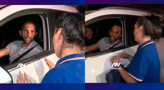 Se emocionó al ver a Hernán Barcos y el delantero le concedió una foto y envió saludos.