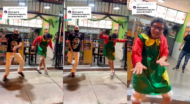 'Andy V' se unió con la 'Chilindrina Huachana' y protagonizan coreografía que se hizo viral en TikTok.