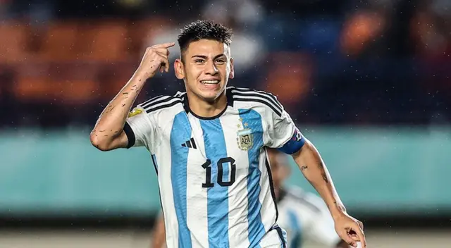 Claudio Echeverri marcó 5 goles en el Mundial Sub-17. Foto: AFA