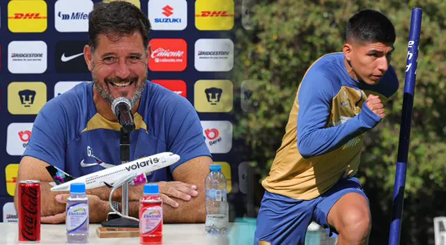 Gustavo Lema llenó de elogios a Piero Quispe previo al debut de Pumas.