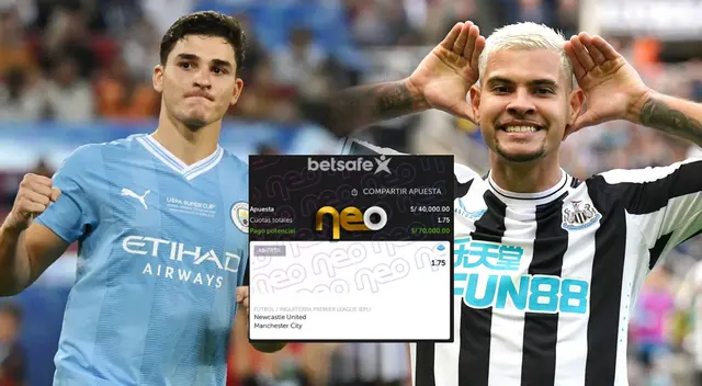 Conoce más detalles sobre la apuesta deportiva que hizo para el Manchester City vs Newcastle.